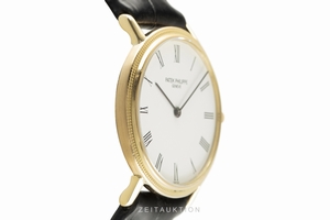 Patek Philippe Calatrava 18 ct gold quartz Kal. E27 Ref. 3744