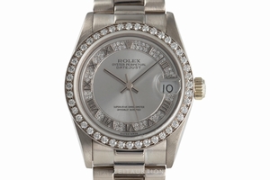Rolex Lady Datejust 18 ct white gold automatic Kal. 2135 Ref. 68289