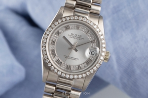 Rolex Lady Datejust 18 ct white gold automatic Kal. 2135 Ref. 68289