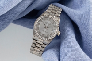 Rolex Lady Datejust 18 ct white gold automatic Kal. 2135 Ref. 68289