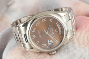 Rolex Day-Date 18 ct white gold automatic Kal. 3155 Ref. 118209