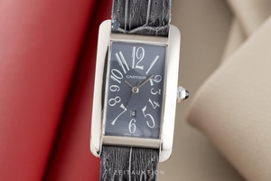 Cartier Tank Americaine 18 ct white gold automatic Kal. 120 Ref. 1741