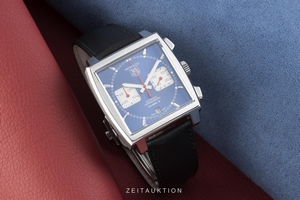 Tag Heuer Monaco chronograph steel automatic Kal. 12 Ref. CAW2111-0