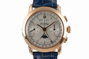 Breitling Montbrillant chronograph 18 ct red gold manual winding Ref. 1940