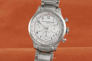 Baume & Mercier Capeland chronograph steel automatic Kal. BM157753 Ref. 65726