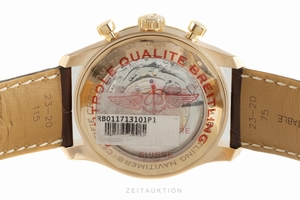 Breitling Navitimer chronograph 18 ct gold automatic Kal. B01 Ref. RB0117