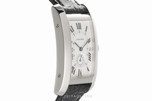 Cartier Tank Americaine 18 ct white gold quartz Kal. 012 Ref. 3012905