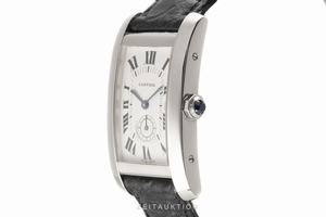 Cartier Tank Americaine 18 ct white gold quartz Kal. 012 Ref. 3012905