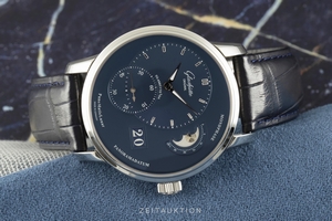 Glashutte Original PanoMaticLunar steel automatic Kal. GO90 Ref. 1-90-02-46-32-35
