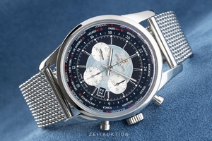 Breitling Transocean chronograph steel automatic Kal. B05 Ref. AB0510