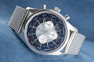 Breitling Transocean chronograph steel automatic Kal. B05 Ref. AB0510