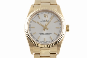 Rolex Oyster Perpetual 18 ct gold automatic Kal. 2230 Ref. 77488