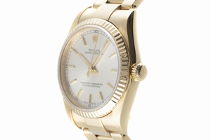Rolex Oyster Perpetual 18 ct gold automatic Kal. 2230 Ref. 77488