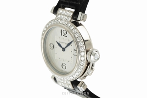 Cartier Pasha 18 ct white gold quartz Kal. 690 Ref. 2813