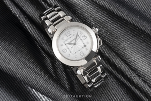 Cartier Pasha 18 ct white gold automatic Kal. 120 Ref. 2398