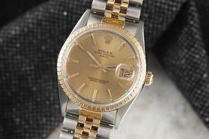 Rolex Date steel / gold automatic Kal. 3135 Ref. 15223