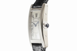 Cartier Tank Americaine 18 ct white gold quartz Kal. 157 Ref. 1713