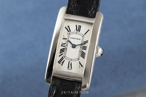 Cartier Tank Americaine 18 ct white gold quartz Kal. 157 Ref. 1713