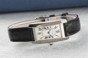 Cartier Tank Americaine 18 ct white gold quartz Kal. 157 Ref. 1713