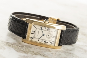Cartier Tank Americaine 18 ct gold quartz Kal. 11 Ref. 811905