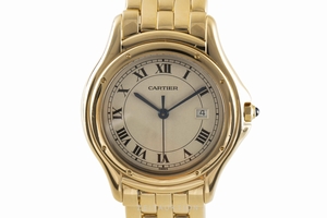 Cartier Cougar 18 ct gold quartz Kal. 87 Ref. 887904