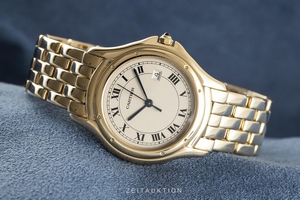 Cartier Cougar 18 ct gold quartz Kal. 87 Ref. 887904
