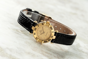 Omega Constellation 18 ct gold quartz Kal. 1455 Ref. 595.0102
