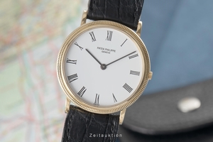 Patek Philippe Calatrava 18 ct gold quartz Kal. E27 Ref. 3744