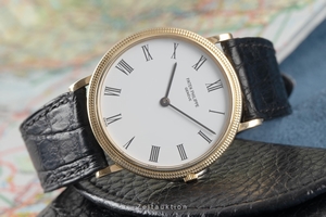 Patek Philippe Calatrava 18 ct gold quartz Kal. E27 Ref. 3744