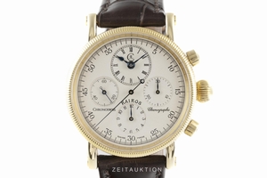 Chronoswiss Kairos chronograph 18 ct gold manual winding Ref. CH7221