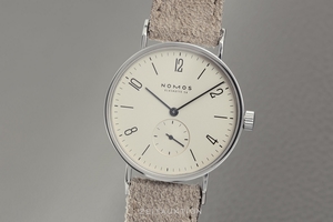 Nomos Tangente steel manual winding
