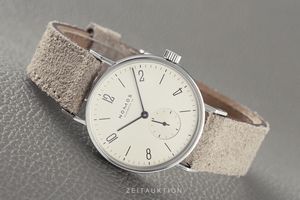 Nomos Tangente steel manual winding