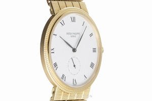 Patek Philippe Calatrava 18 ct gold manual winding Kal. 215 Ref. 3919/10