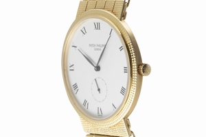 Patek Philippe Calatrava 18 ct gold manual winding Kal. 215 Ref. 3919/10