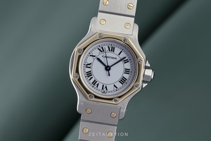 Cartier Santos steel / gold automatic Ref. 09078