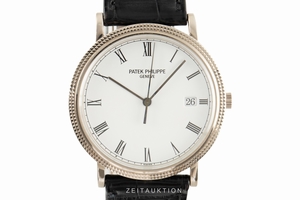 Patek Philippe Calatrava 18 ct white gold quartz Kal. E 23 SC Ref. 3944