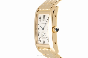 Cartier Tank Americaine 18 ct gold quartz Kal. 012N Ref. 2556