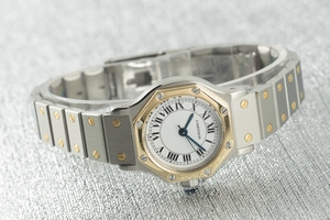 Cartier Santos steel / gold automatic Ref. 0907