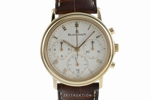 Blancpain Villeret chronograph 18 ct gold automatic Kal. 1185