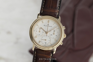 Blancpain Villeret chronograph 18 ct gold automatic Kal. 1185