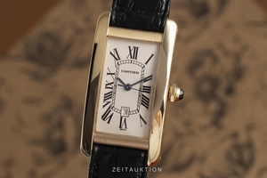 Cartier Tank Americaine 18 ct gold automatic Kal. 077 Ref. 2483