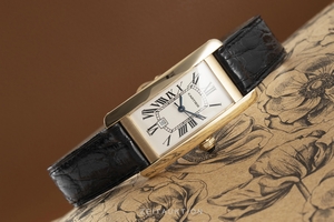Cartier Tank Americaine 18 ct gold automatic Kal. 077 Ref. 2483