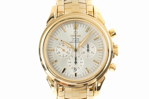 Omega De Ville chronograph 18 ct gold automatic Kal. 3313 Ref. 4141.30.00