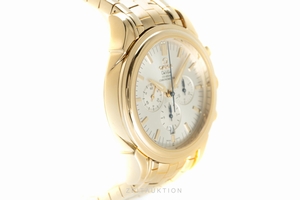 Omega De Ville chronograph 18 ct gold automatic Kal. 3313 Ref. 4141.30.00