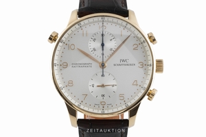 IWC Portugieser chronograph 18 ct gold manual winding Kal. C.76240 Ref. 3712