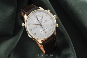 IWC Portugieser chronograph 18 ct gold manual winding Kal. C.76240 Ref. 3712