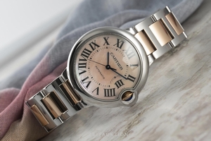 Cartier Ballon Bleu de Cartier steel / gold automatic Kal. 076 Ref. 3284
