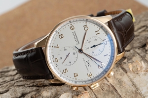 IWC Portugieser chronograph 18 ct gold automatic Kal. C.79350 Ref. 3714