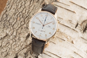 IWC Portugieser chronograph 18 ct gold automatic Kal. C.79350 Ref. 3714