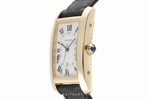 Cartier Tank Americaine 18 ct gold automatic Ref. 8172984